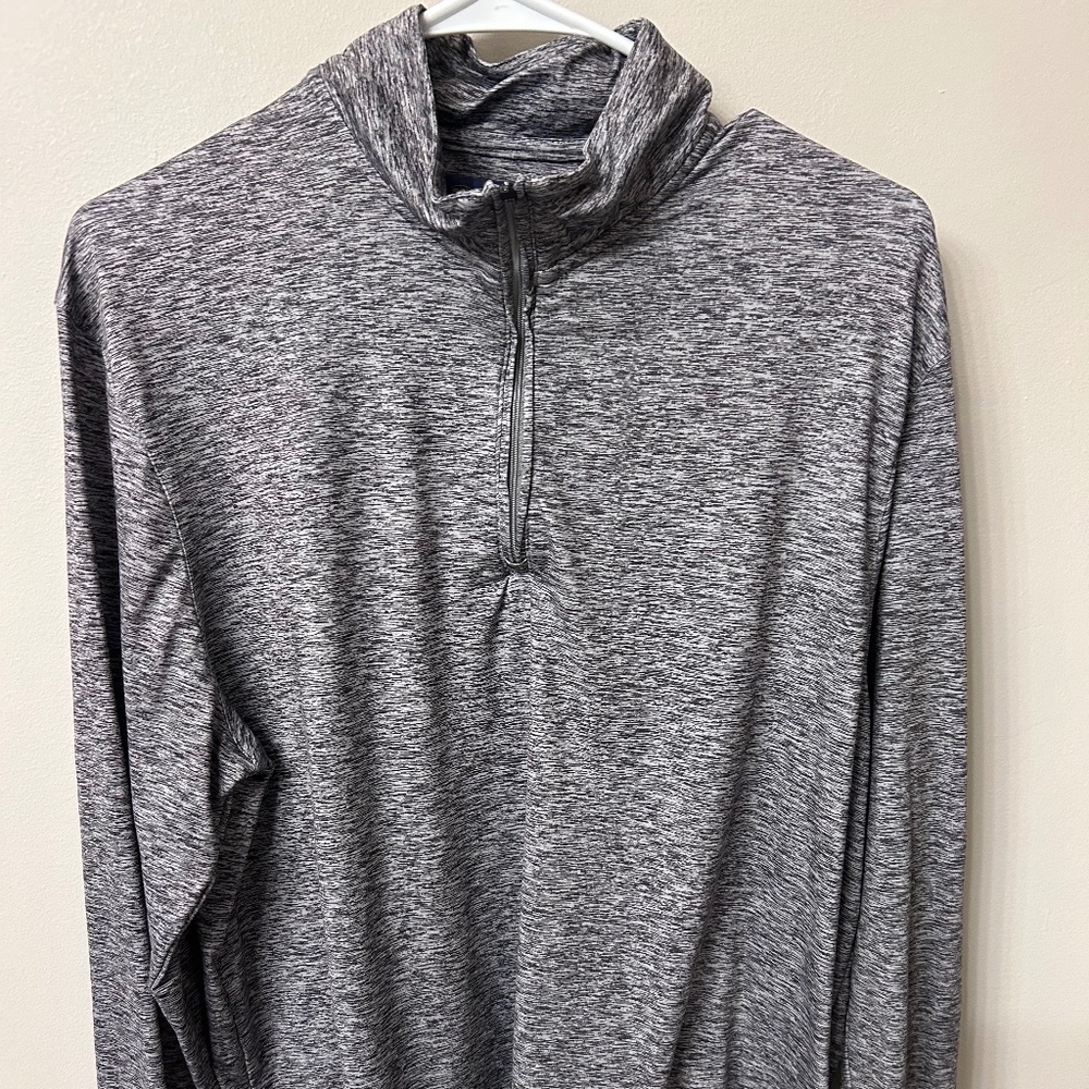 Gray Jack Nicklaus Light Golf Quarter Zip, Size Medium